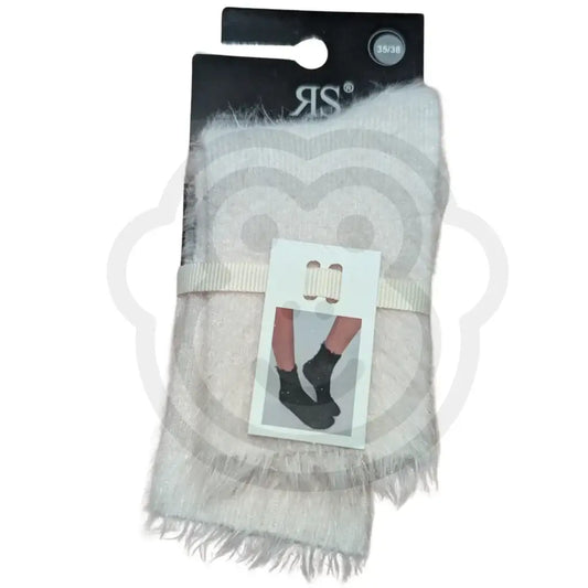 Chaussettes duveteuses ultra douces cocooning | Blanc cassé 35/38