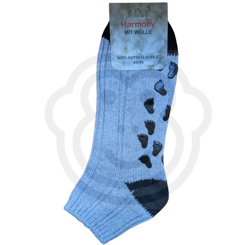 Chaussettes en laine grosses côtes antidérapantes ABS 43/46 / Gris