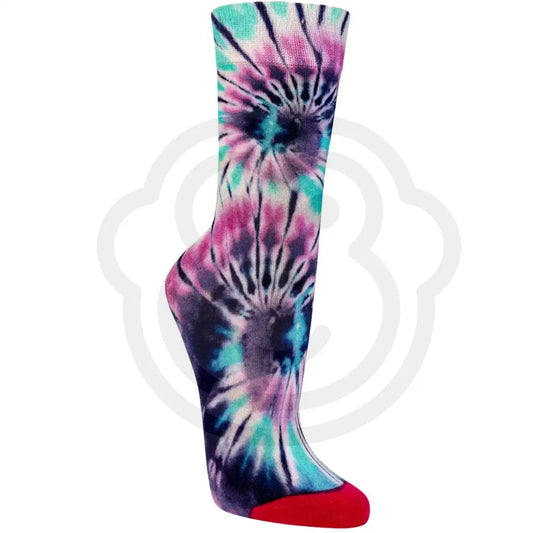Chaussettes motif tie and dye violet & turquoise 36/41