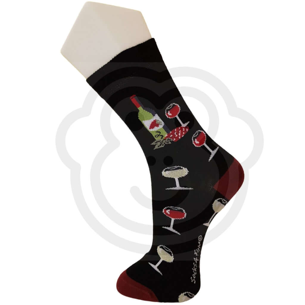 Chaussettes Rigolotes Vins Verres Bouteilles 36/41