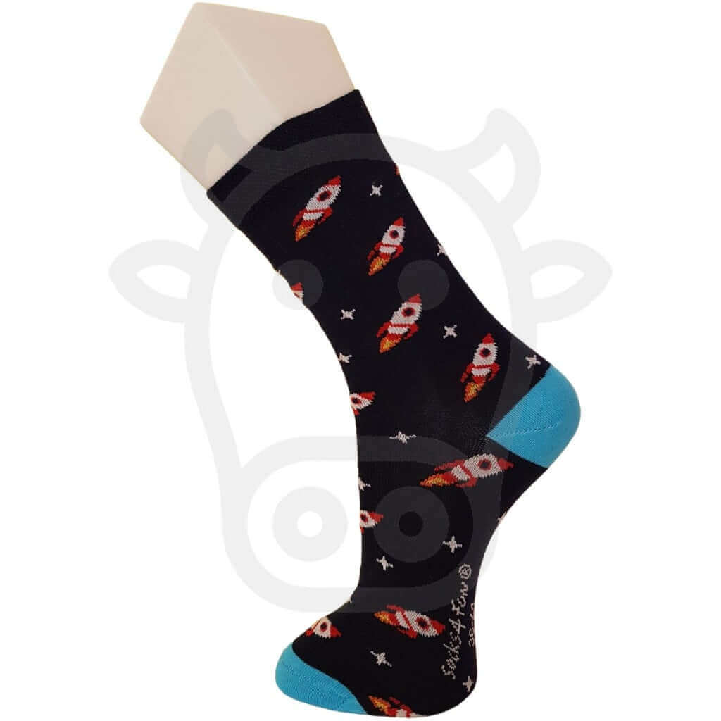 Chaussettes Espace Fusée Et Cosmonaute - Lot De 2 Paires
