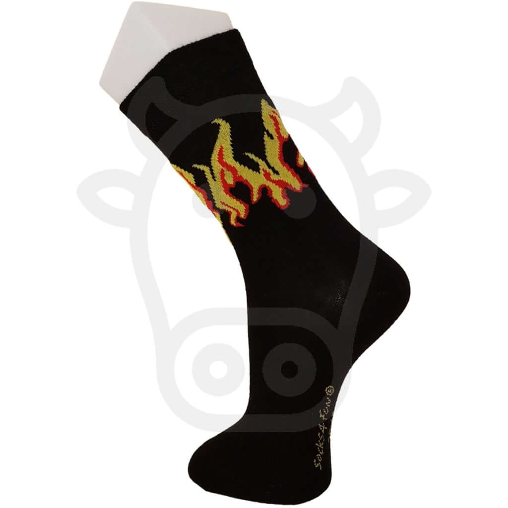Chaussettes Flammes Noir / 36/41