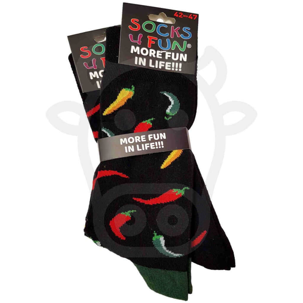 Chaussettes Piments - Chili Pepper Lot De 2 Paires 42/47 Piment