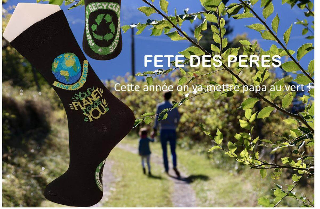 Chaussettes recyclées : mettez papa au vert cette année !