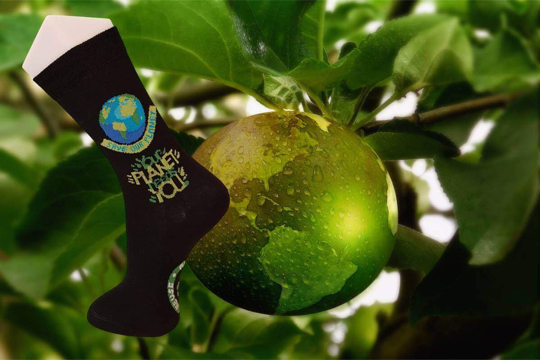 Chaussette en matière recyclée pour protéger la planète