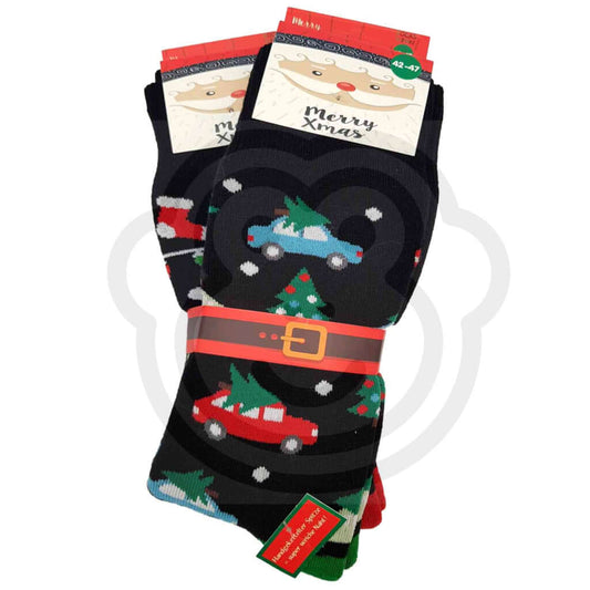 Chaussette Sapin De Noël Antidérapante - Lot 2 Paires Chaussettes