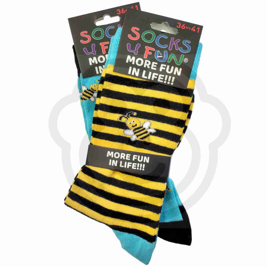 Chaussettes Abeilles Amusantes - Lot De 2 Paires 36/41