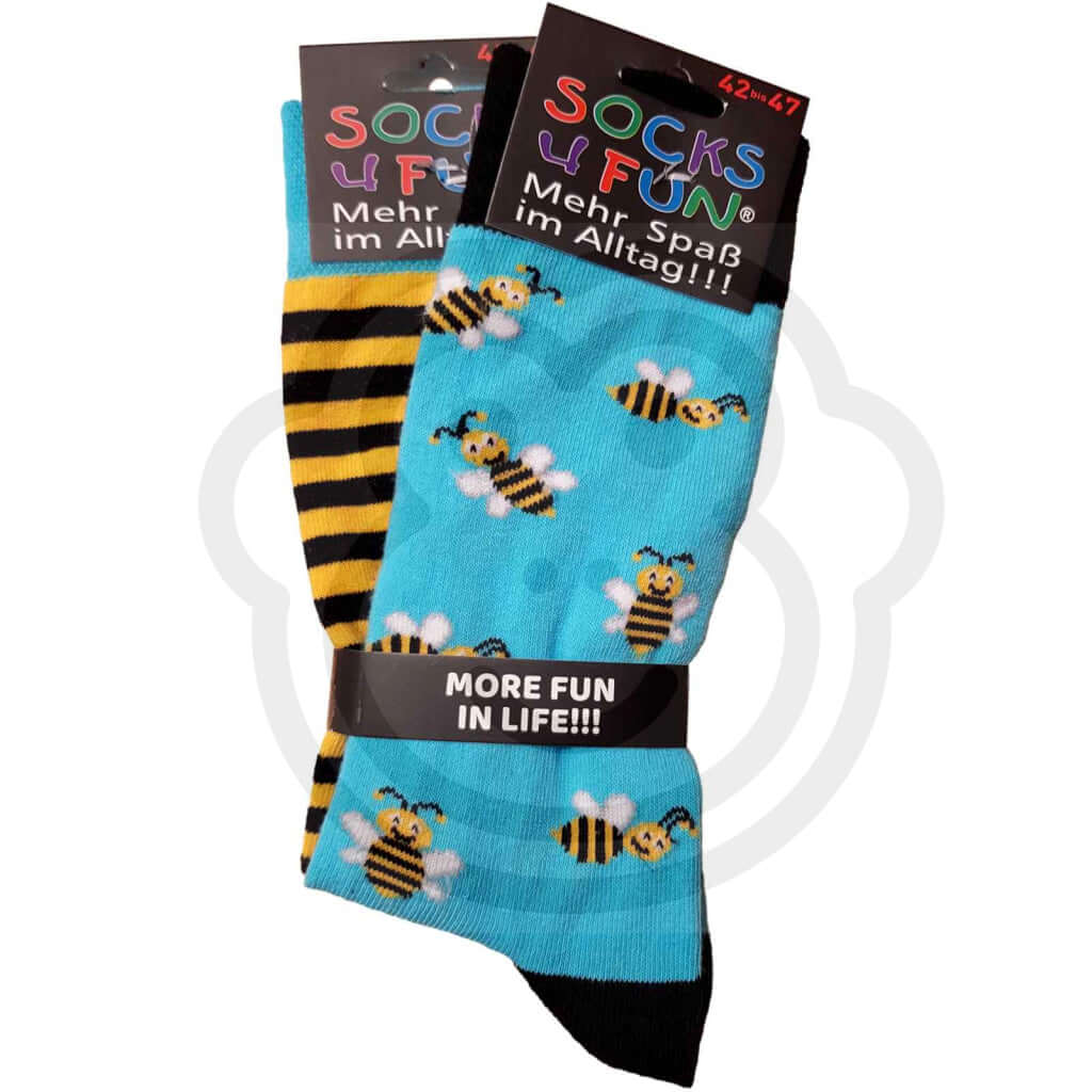 Chaussettes Abeilles Amusantes - Lot De 2 Paires 42/47