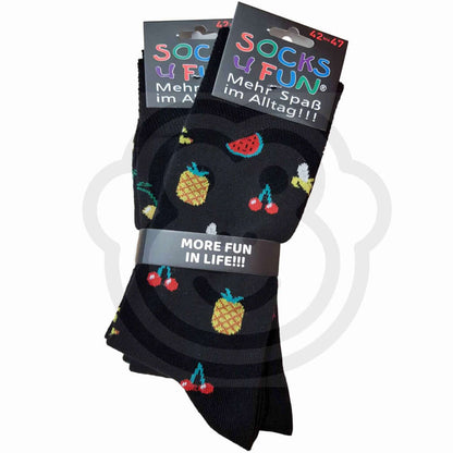 Chaussettes Amusantes Fruits Exotiques - Lot De 2 Paires 42/47