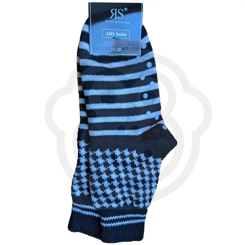 Chaussettes antidérapantes damier blanc et noir | Édition cadeau de Noël
