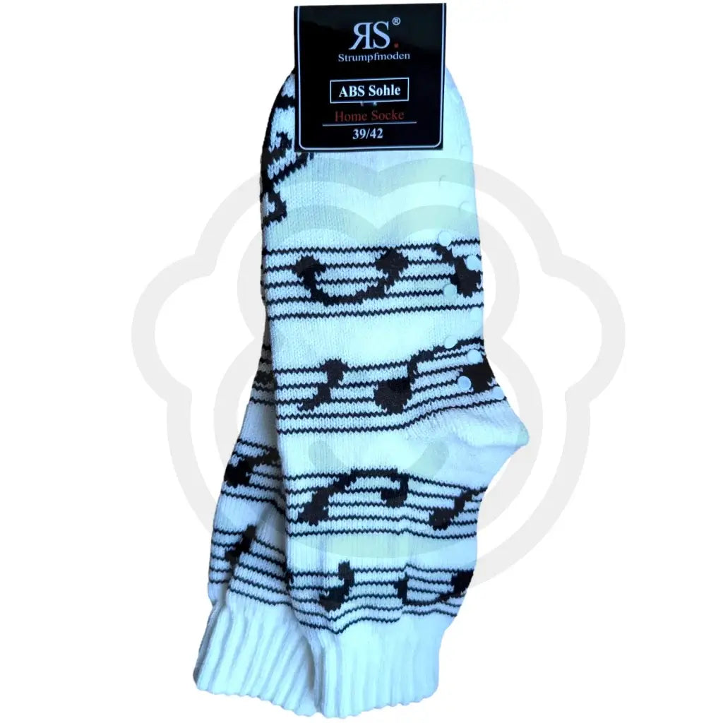 Chaussettes antidérapantes motif musical 39/42 semelle ABS