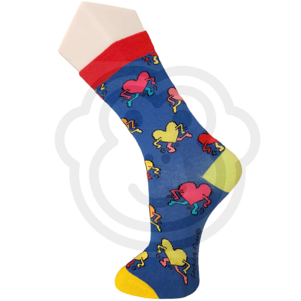 Chaussettes Art Moderne Personne Et Coeur - Lot De 2 Paires