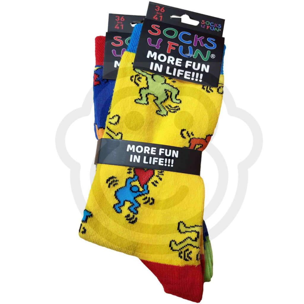 Chaussettes Art Moderne Personne Et Coeur - Lot De 2 Paires 36/41