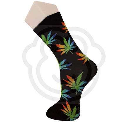 Chaussettes Chanvre Motif Feuilles De Cannabis / 36/41