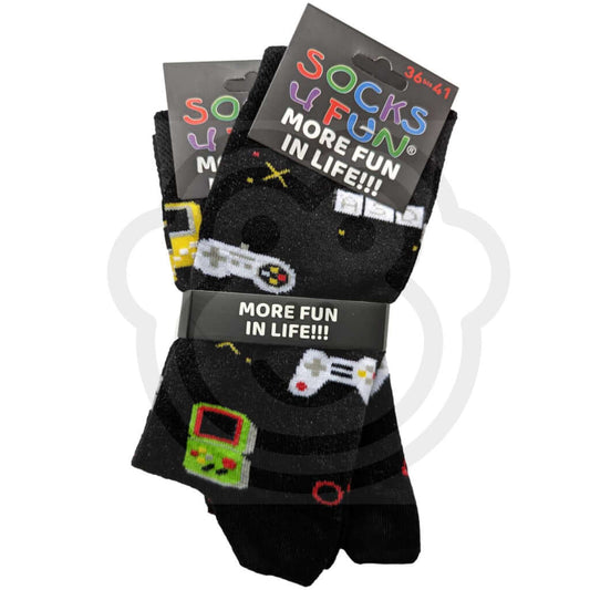 Chaussettes Consoles Et Manettes De Jeux Vidéo - Lot 2 Paires 36/41