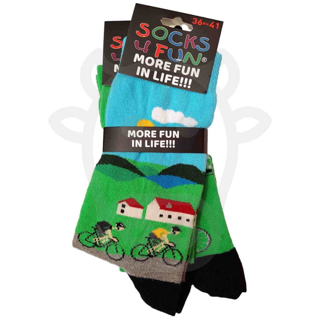 Chaussettes Courses De Vélo - Lot 2 Paires 36/41