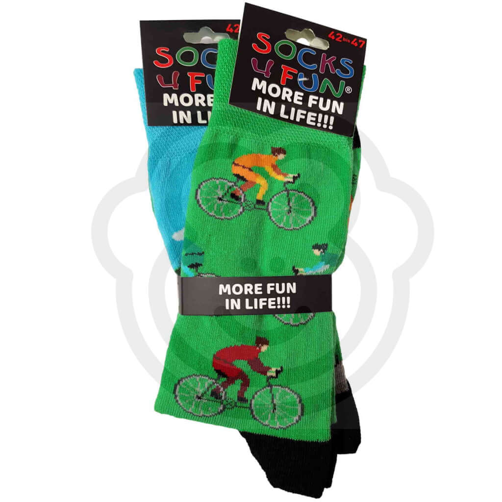 Chaussettes Cyclistes Et Course De Vélo - Lot 2 Paires 42/47 Thème