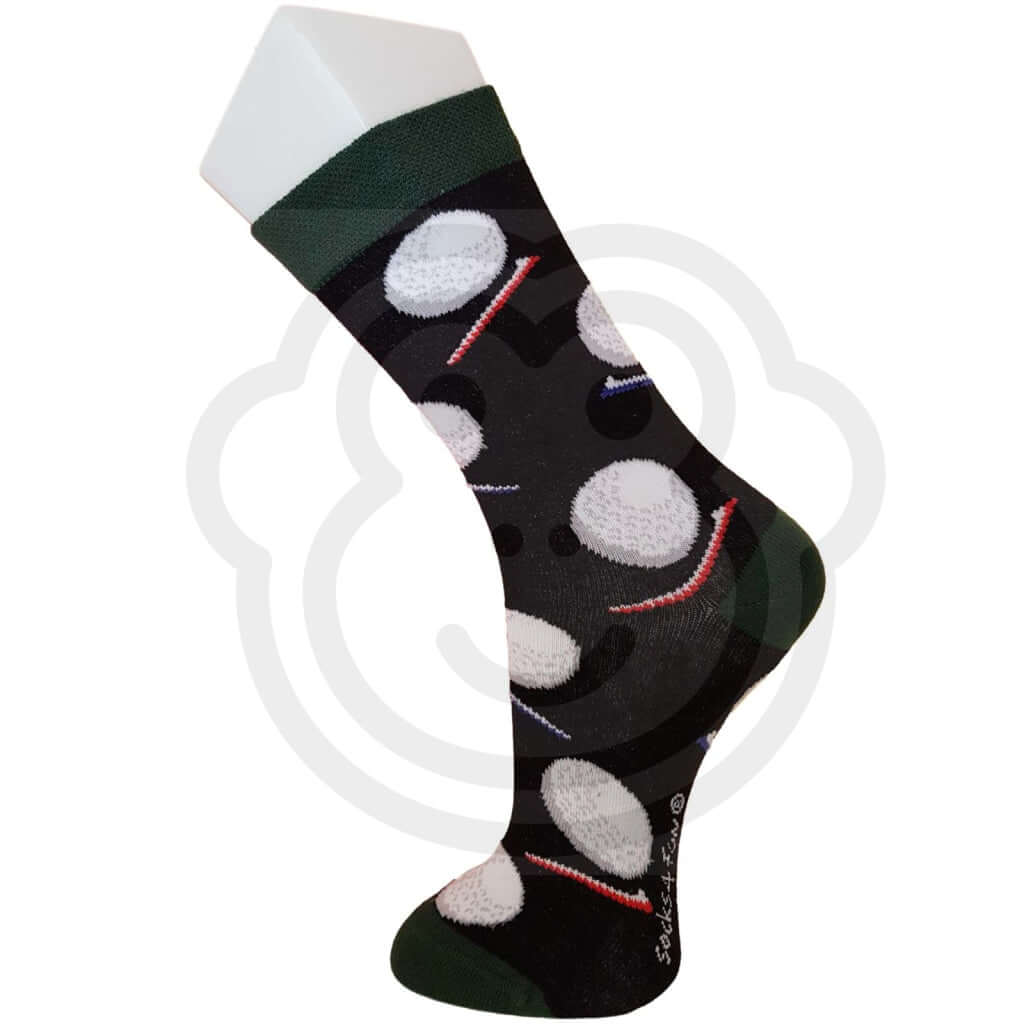 Chaussettes Balles Et Trous De Golf Avec Drapeau - Lot 2 Paires