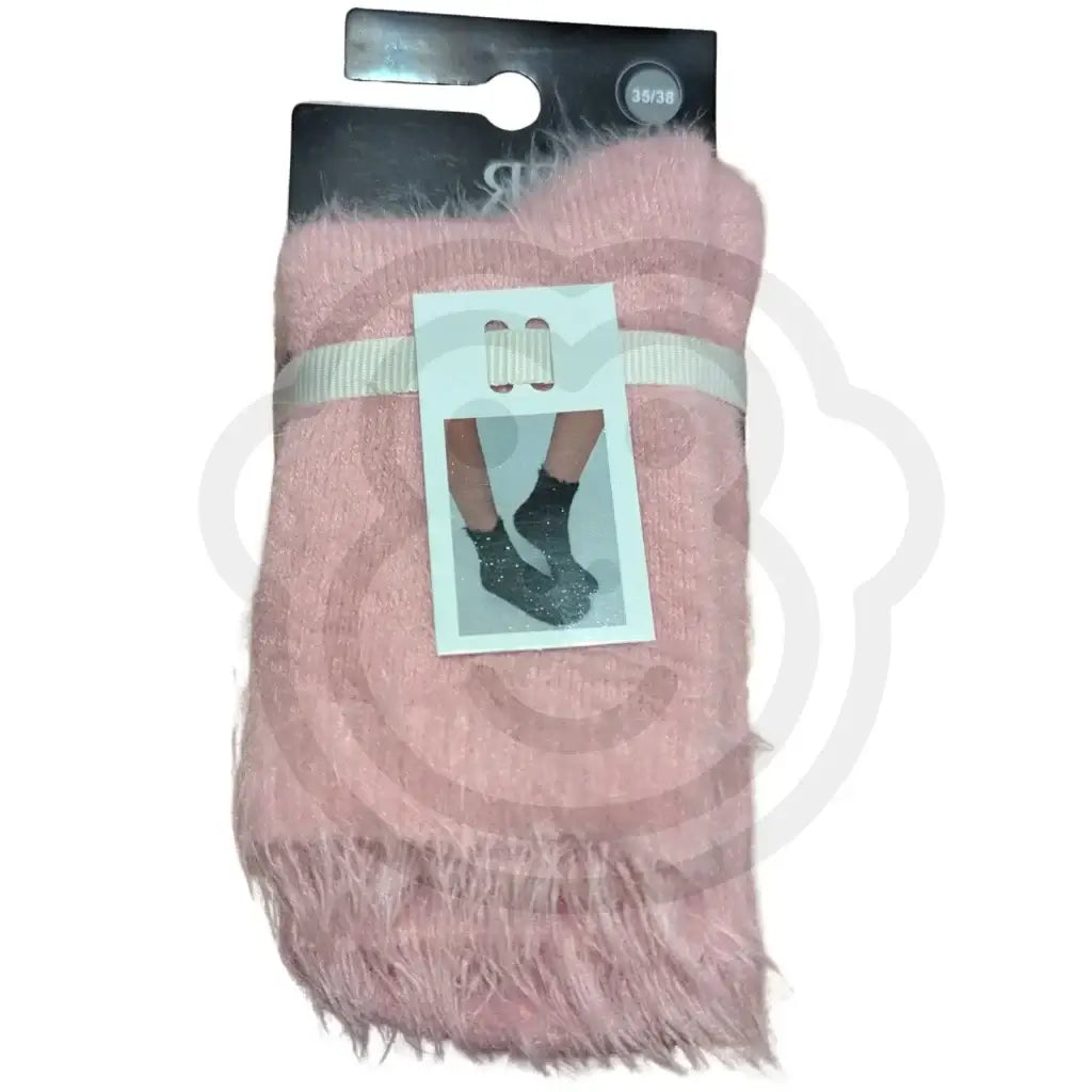 Chaussettes duveteuses ultra douces cocooning | Rose 35/38