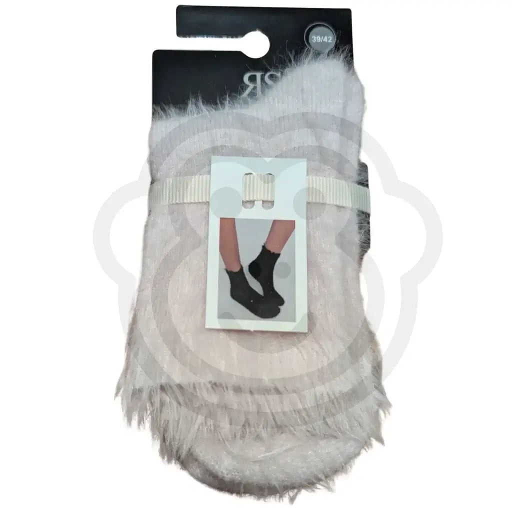 Chaussettes duveteuses ultra douces cocooning | Blanc cassé 39/42