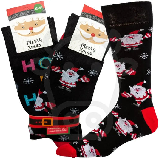 Chaussettes Ho Du Père Noël - 2 Paires Noël/Hohoho / 42/47
