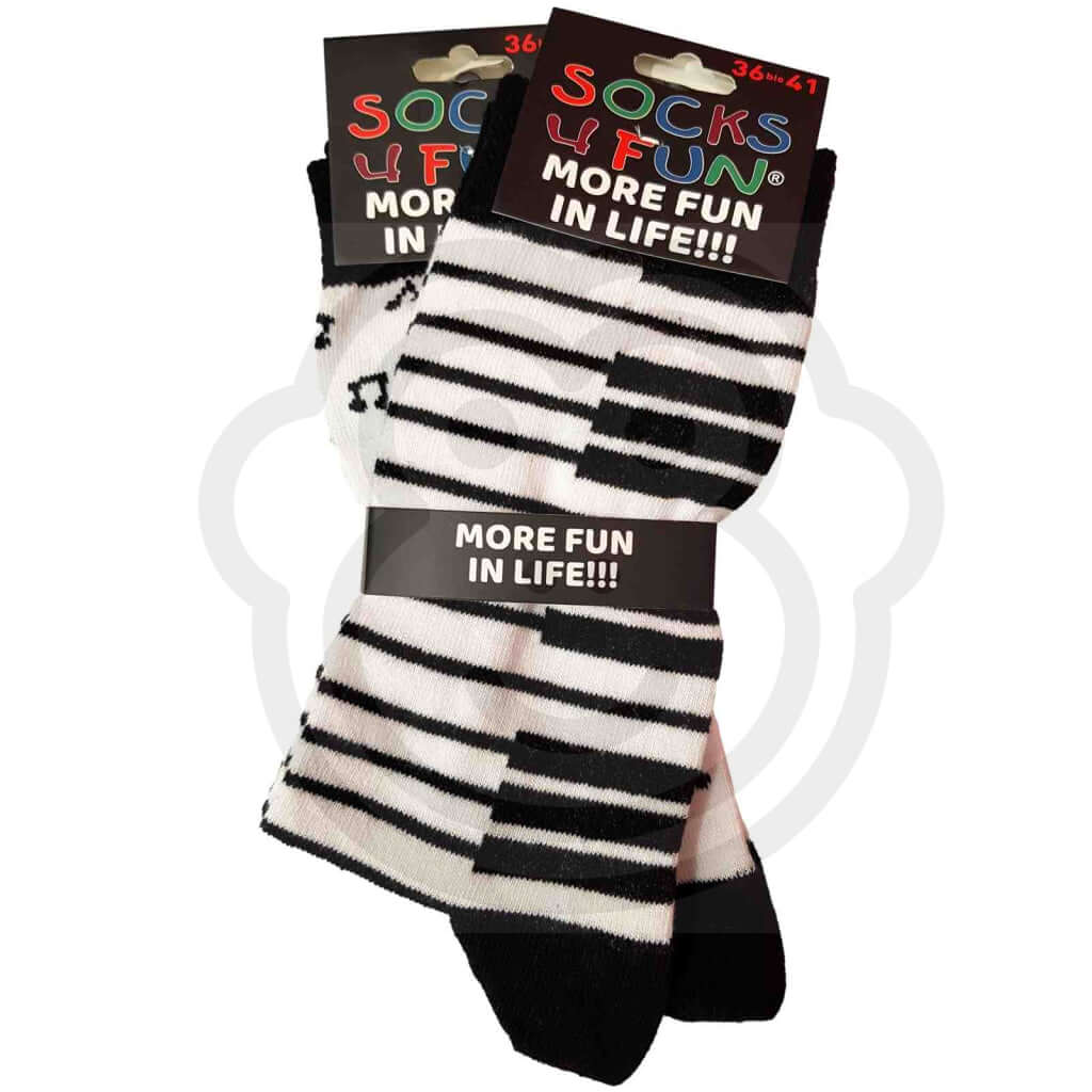 Chaussettes Musicales Piano Et Synthétiseur - Lot De 2 Paires 36/41