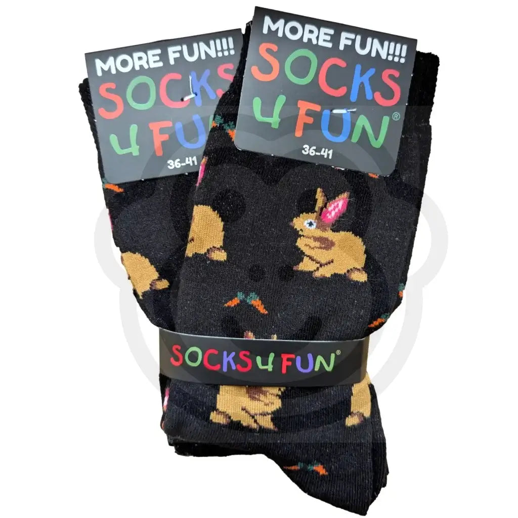Chaussettes lapin et carottes - Lot de 2 paires 36/41 Chaussettes lapins