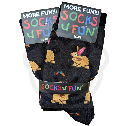 Chaussettes lapin et carottes - Lot de 2 paires 36/41 Chaussettes lapins