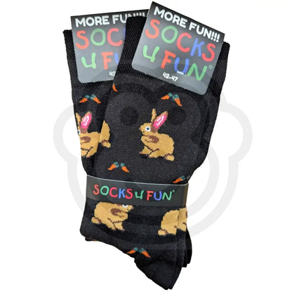 Chaussettes lapin et carottes - Lot de 2 paires 42/47 Chaussettes lapins