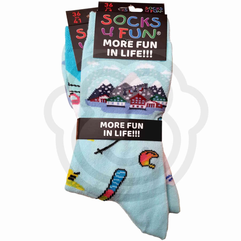 Chaussettes Ville Fantaisie Sports Dhiver - Lot De 2 Paires 36/41