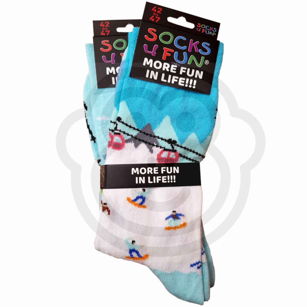 Chaussettes Ville Fantaisie Sports Dhiver - Lot De 2 Paires 42/47