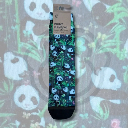 Chaussettes Pandas et feuillage bambou imprimées 36/41