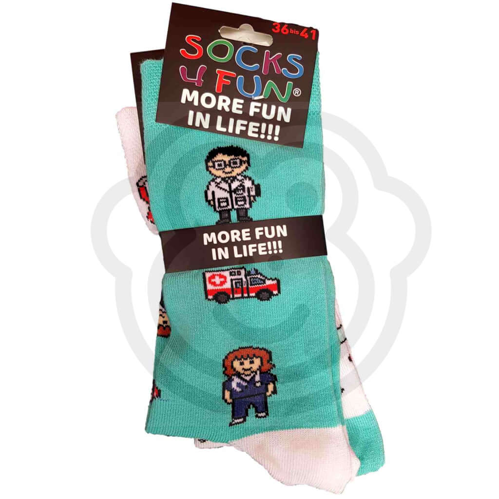 Chaussettes Rigolotes Médecine Et Matériel Médical - Lot De 2 Paires 36/41 Thème Medecin