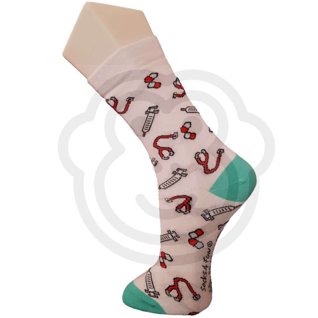 Chaussettes Rigolotes Médecine Et Matériel Médical - Lot De 2 Paires Thème Medecin