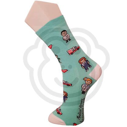 Chaussettes Rigolotes Médecine Et Matériel Médical - Lot De 2 Paires Thème Medecin