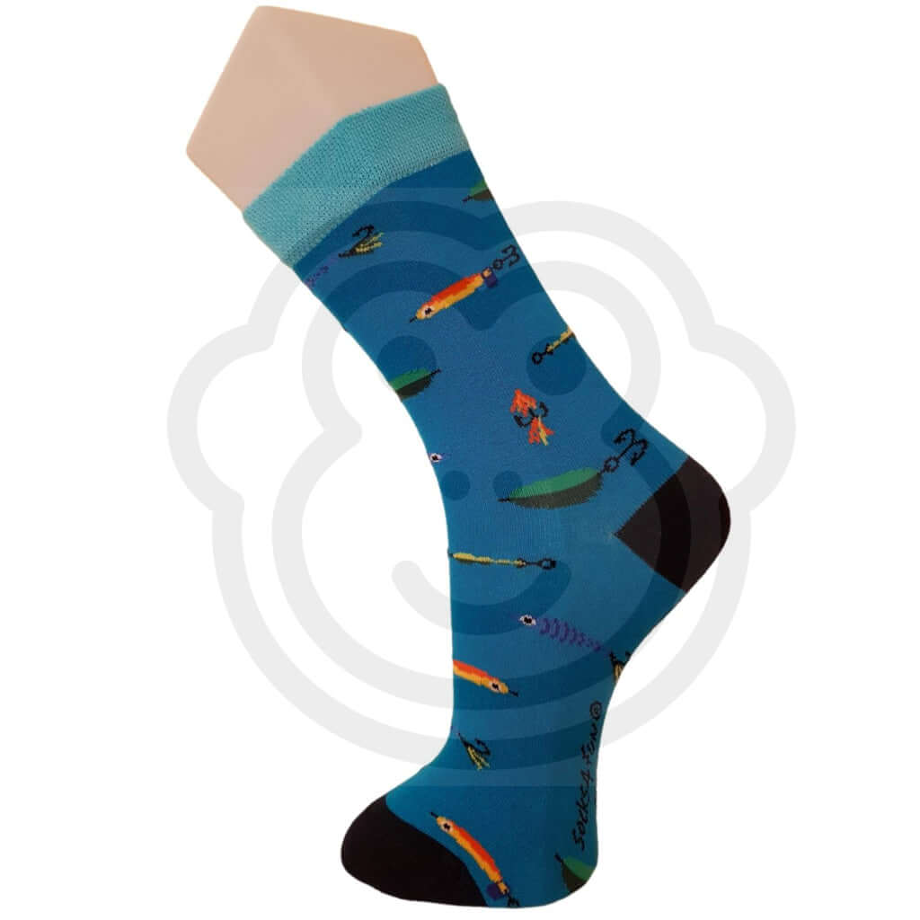 Chaussettes Rigolotes Pêche Et Hameçons - Lot De 2 Paires