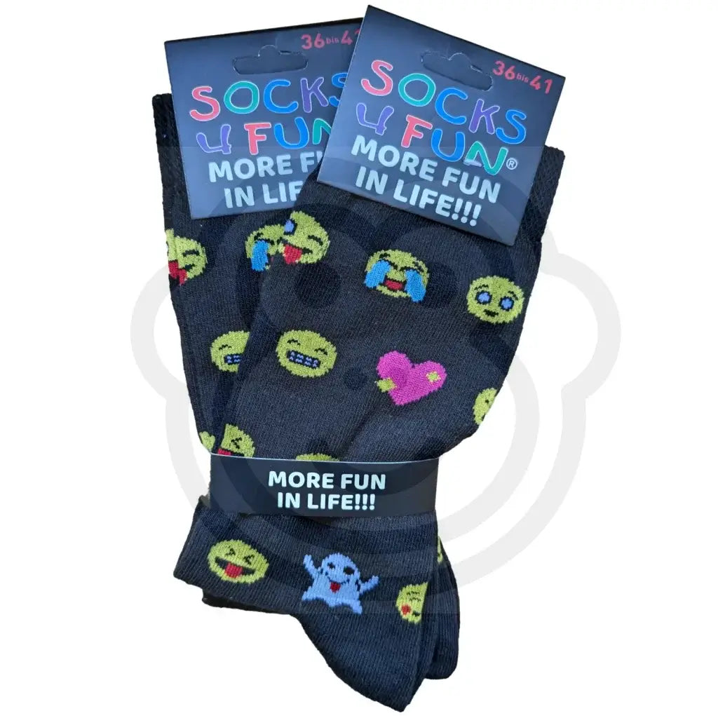 Chaussettes smiley - Lot de 2 paires 36/41 Chaussettes smiles