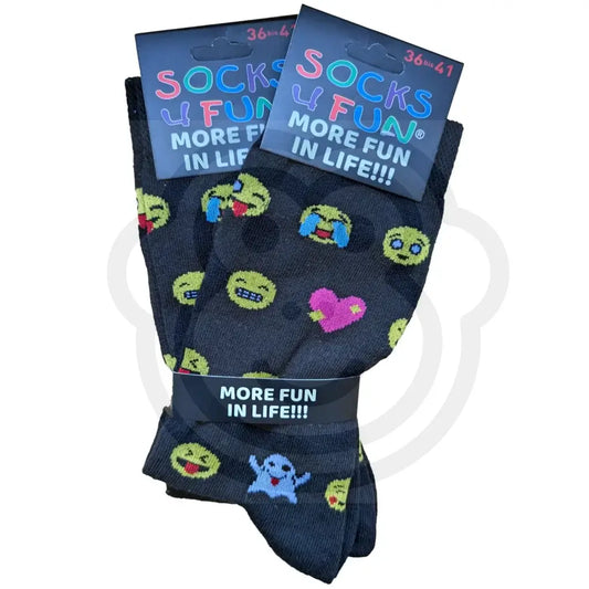 Chaussettes smiley - Lot de 2 paires 36/41 Chaussettes smiles