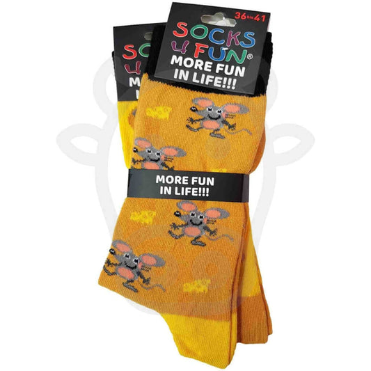 Chaussettes Souris Et Fromage - Lot De 2 Paires 36/41