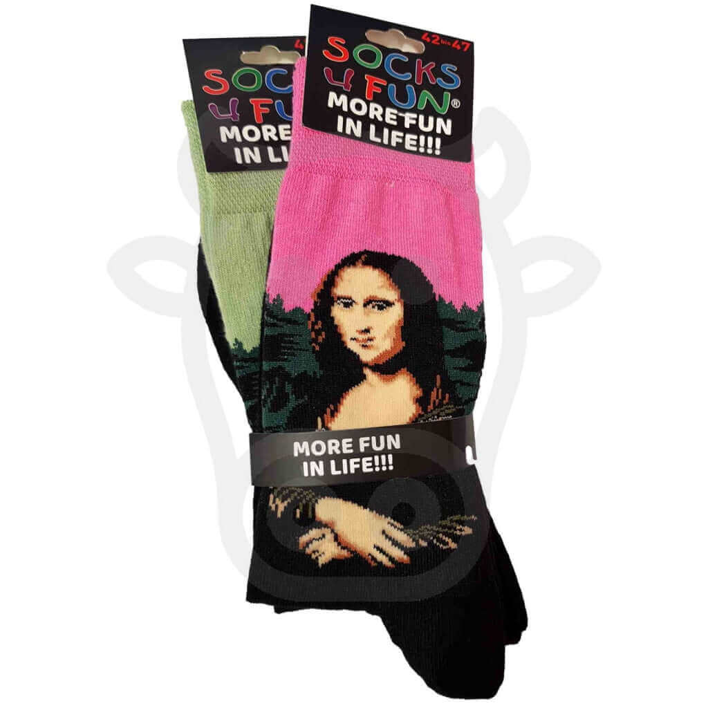 Chaussettes Tableau Mona Lisa Dit La Joconde - Lot De 2 Paires