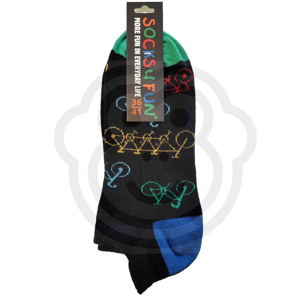 Mini Socquette Amusante Vélos Et Tandems Couleur 36/41