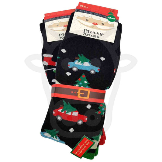 Chaussette Sapin De Noël Antidérapante - Lot 2 Paires Chaussettes