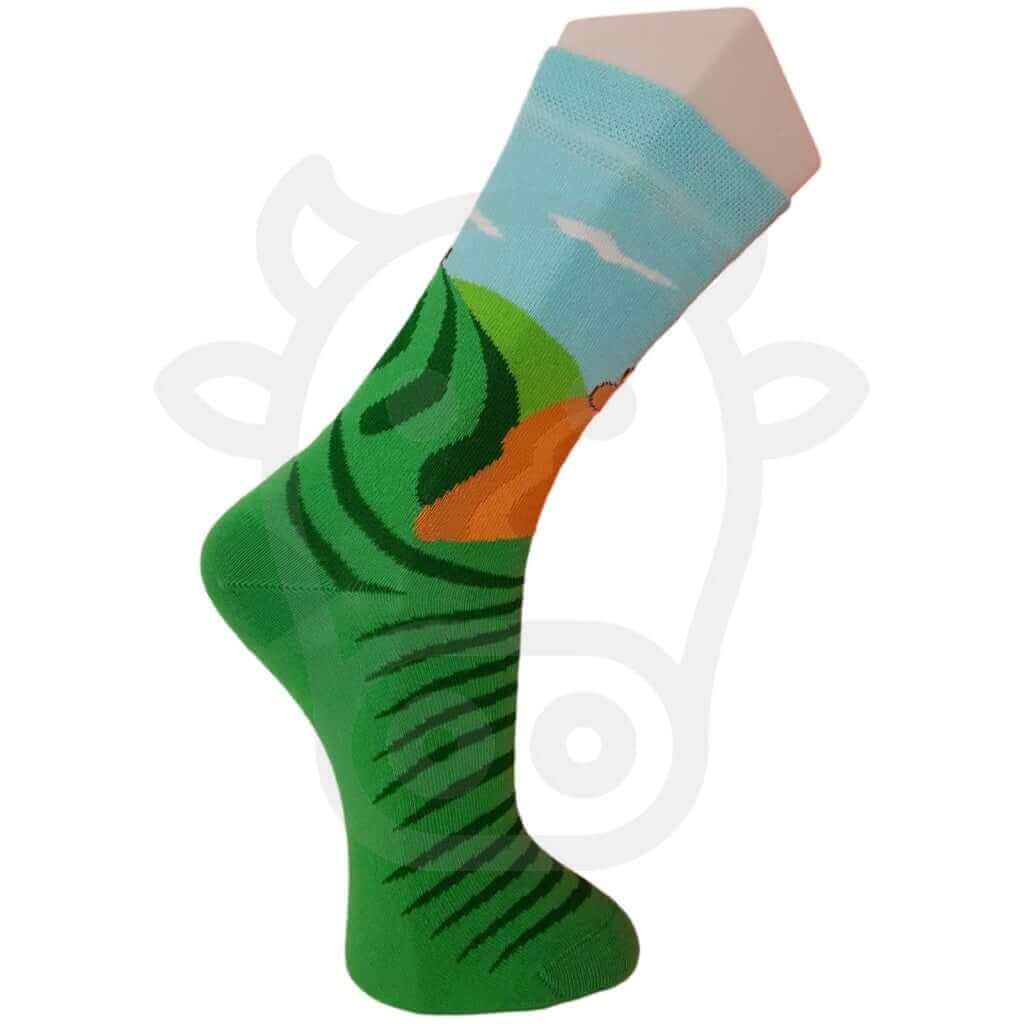 Chaussettes Tracteur Dans Le Champ