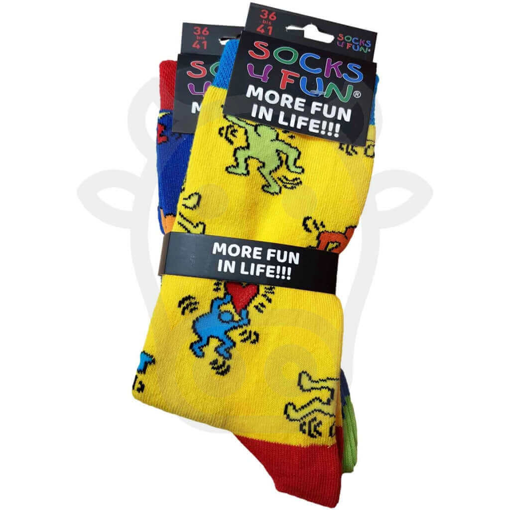 Chaussettes Art Moderne Personne Et Coeur - Lot De 2 Paires 36/41