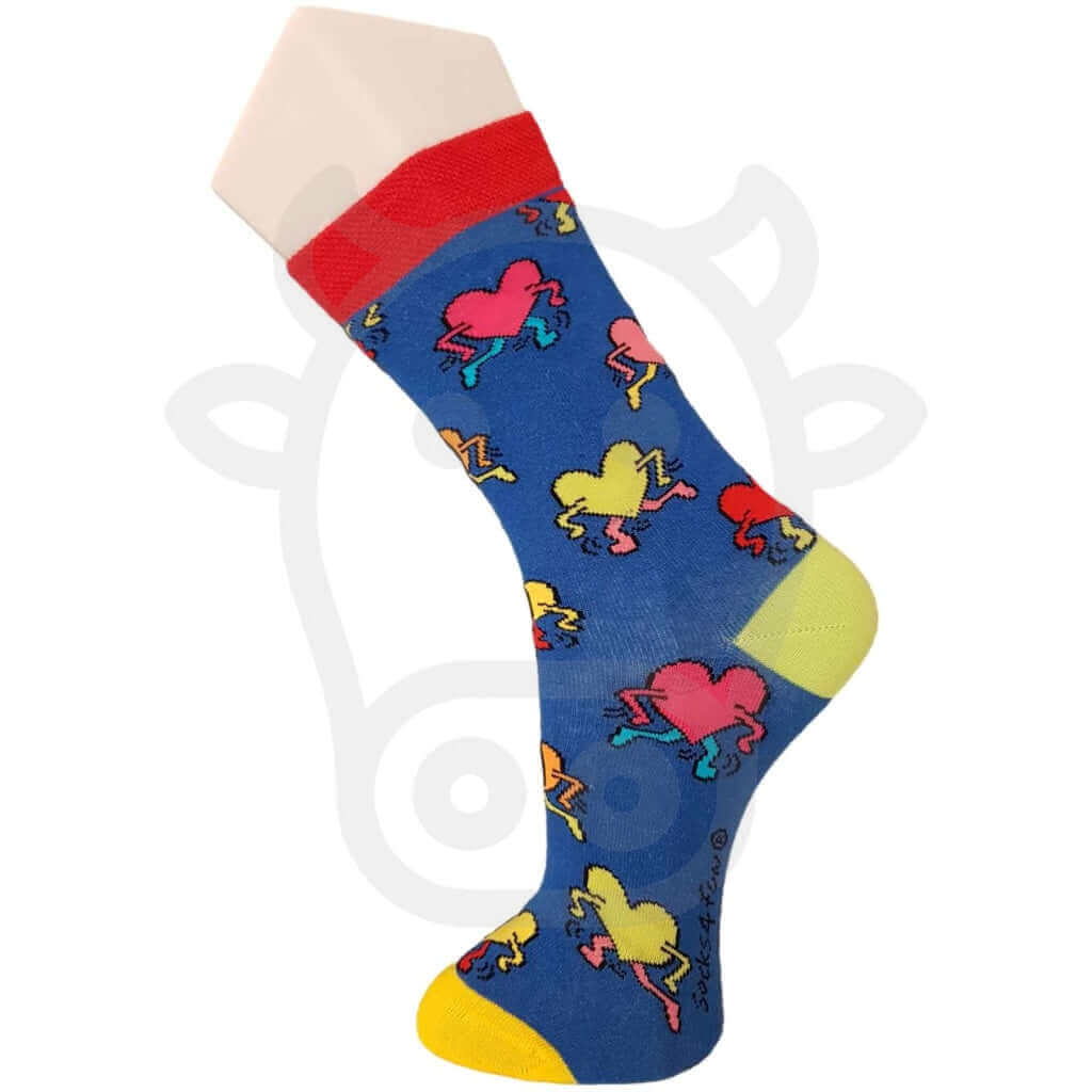 Chaussettes Art Moderne Personne Et Coeur - Lot De 2 Paires