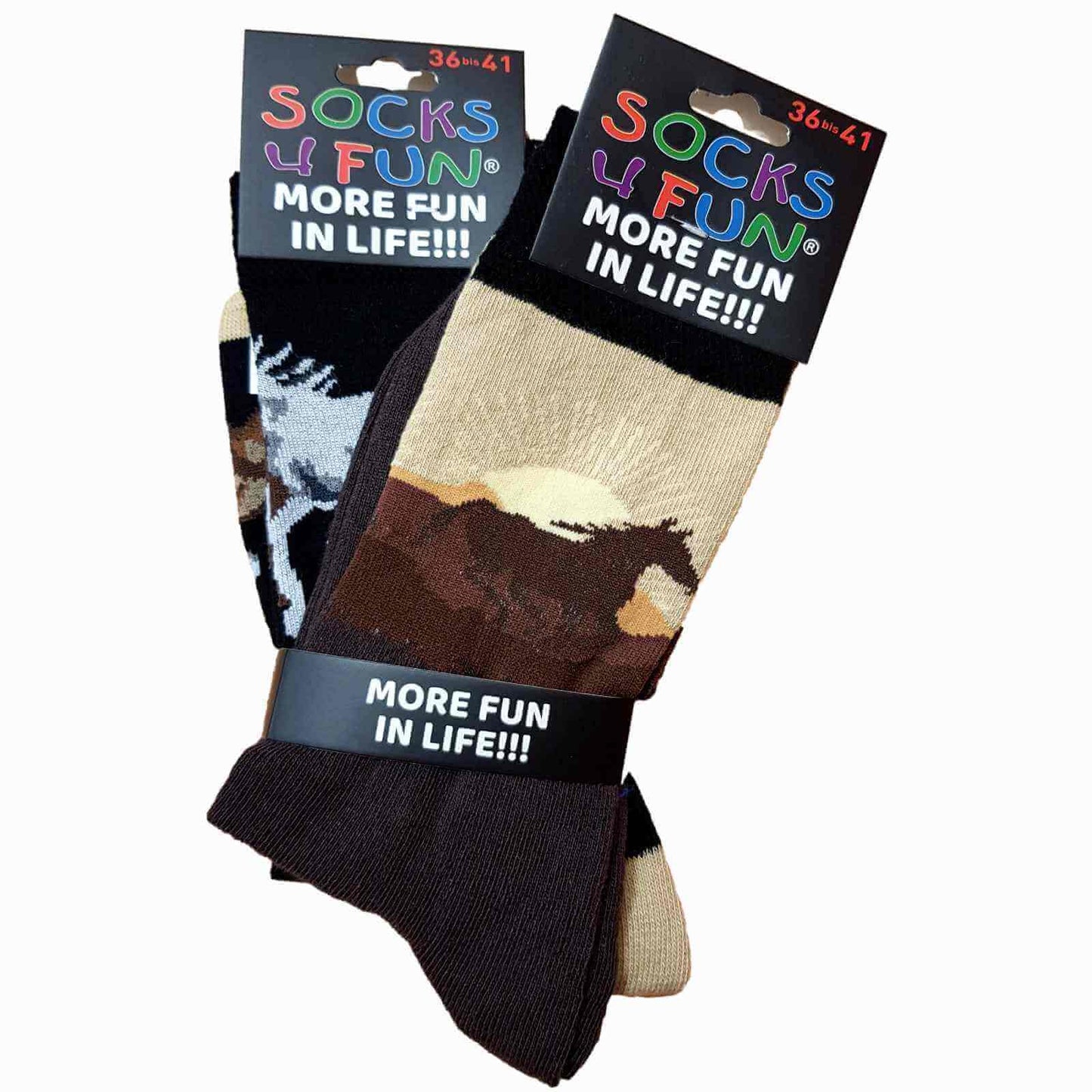 Chaussettes Rigolotes Cheval - Lot De 2 Paires 36/41