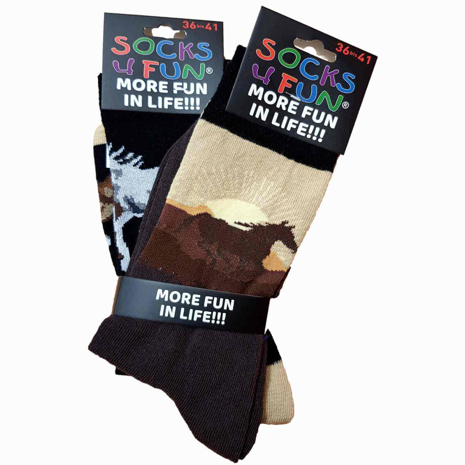 Chaussettes Rigolotes Cheval - Lot De 2 Paires 36/41