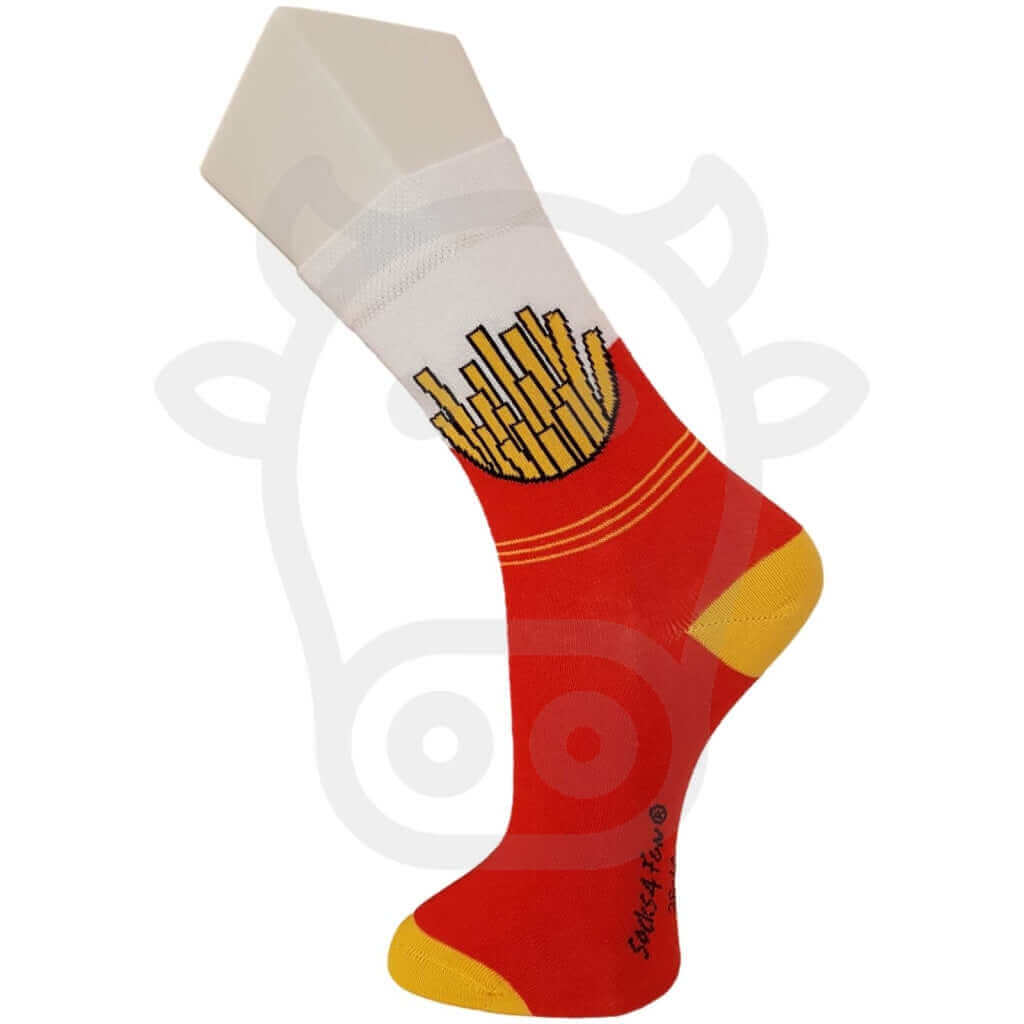 Chaussettes Fast Food Burger Et Cornet De Frites - Lot 2 Paires