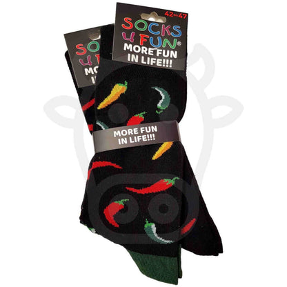 Chaussettes Piments - Chili Pepper Lot De 2 Paires 42/47 Piment