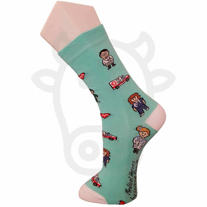 Chaussettes Rigolotes Médecine Et Matériel Médical - Lot De 2 Paires Thème Medecin